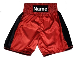 Personalised Boxing Shorts : KNBSH-033 Red